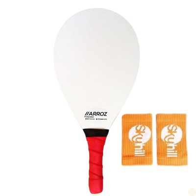 Kit Raquete de Frescobol Arroz Fórmica + Munhequeira - Foto 1