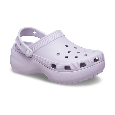 Sandália Crocs Classic Platform Clog W Mauve Mist - Feminino - Foto 2