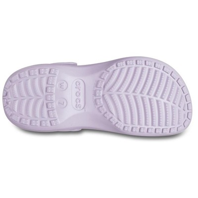 Sandália Crocs Classic Platform Clog W Mauve Mist - Feminino - Foto 6