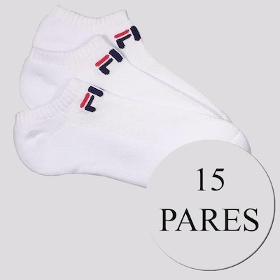Meia Cano Curto Fila Light - 15 Pares - Unissex - Foto 1