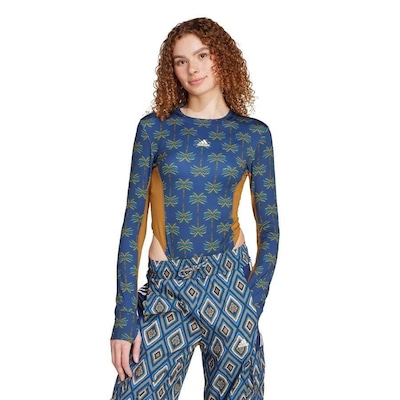 Body Manga Longa Leotard adidas X Farm Rio - adidas - Mulher - Foto 2