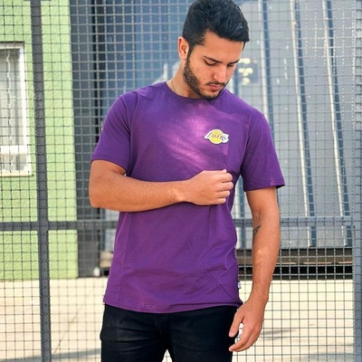 Camiseta Nba Los Angeles Lakers Basquete Logo  - Masculino - Foto 3