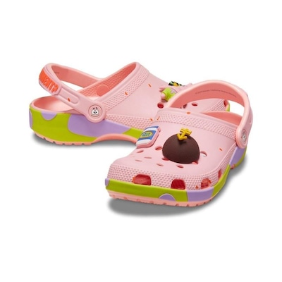 Sandália Crocs Bob Esponja Classic Pratrick Clog Melon - Unissex - Foto 4