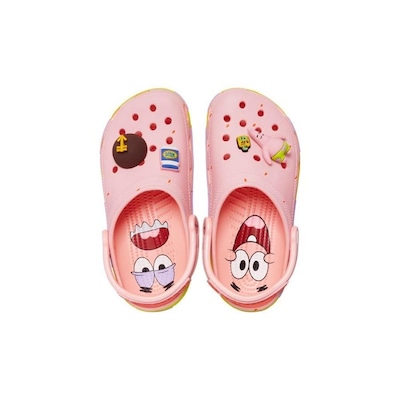 Sandália Crocs Bob Esponja Classic Pratrick Clog Melon - Unissex - Foto 5