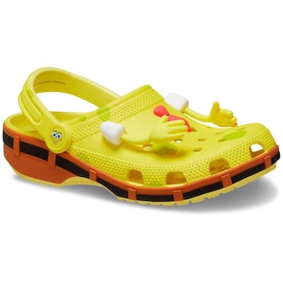 Sandália Crocs Classic Bob Esponja Clog Banana - Unissex - Foto 2