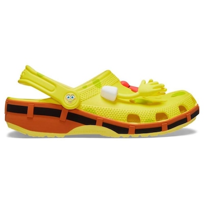Sandália Crocs Classic Bob Esponja Clog Banana - Unissex - Foto 1