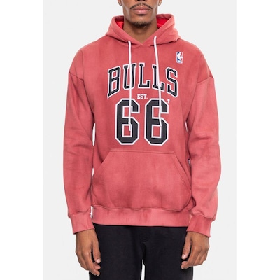 Blusão De Moletom Com Capuz NBA Marblend Chicago Bulls - Masculino - Foto 3