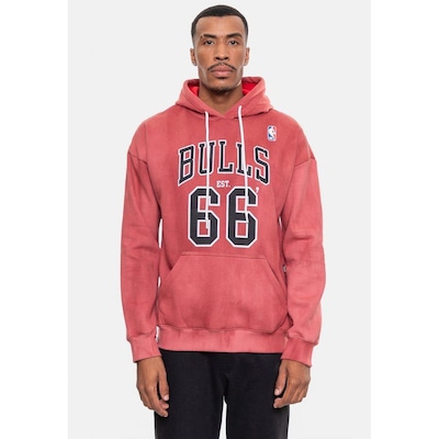 Blusão De Moletom Com Capuz NBA Marblend Chicago Bulls - Masculino - Foto 1