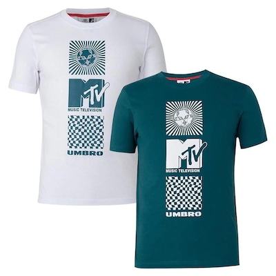 Kit 2 Camisetas Umbro X Mtv Graphic - Masculina - Foto 1