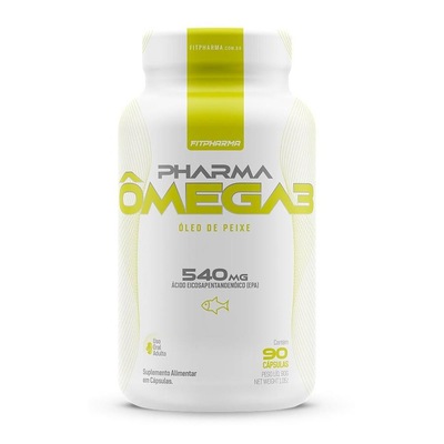 Ômega 3 Pharma Óleo de Peixe 90 Cáps - Fitpharma - Foto 1
