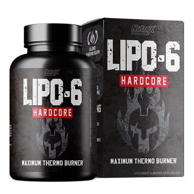 Li Po 6 Black Hardcore Termo Genico Ultra Concentrado 120 Cáps - Nutrex Usa Original - Foto 1