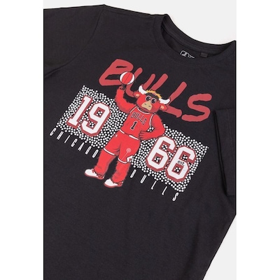 Camiseta NBA Mascot Play Chicago Bulls - Infantil - Foto 2