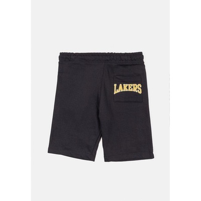 Bermuda NBA Moletom Logo Los Angeles Lakers Pura - NBA - Infantil - Foto 2