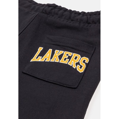 Bermuda NBA Moletom Logo Los Angeles Lakers Pura - NBA - Infantil - Foto 4