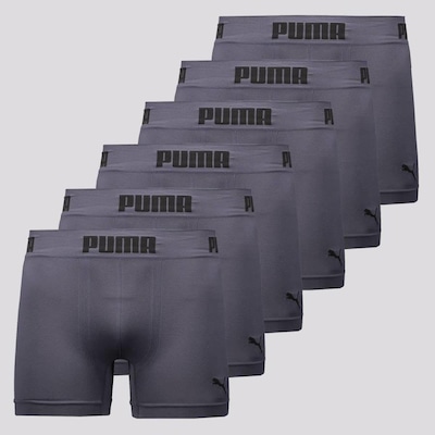 Kit Cueca Boxer Puma Anatomic sem Costura - 6 Unidades - Masculino - Foto 1