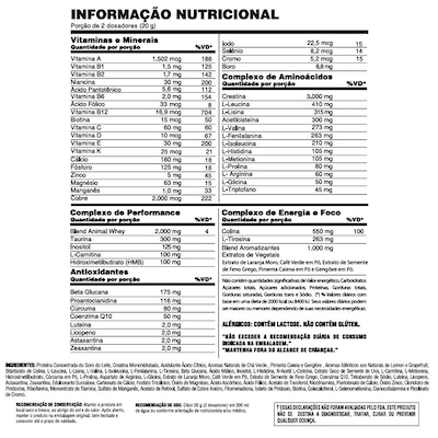 Animal Pak Powder 300G+ Creatina Drive 300G+ Lipo-6 Black 30 Cáps + Coquet 700Ml- Universal Nutrition - Foto 2