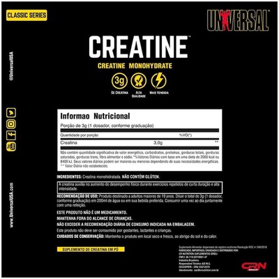 Combo 4X Creatina Universal 200G Universal Nutrition + Coqueteleira Universal - Foto 2