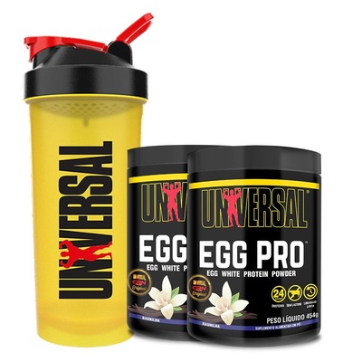 Kit 2X Egg Pro 454G + Coqueteleira 600Ml - Universal - Foto 1