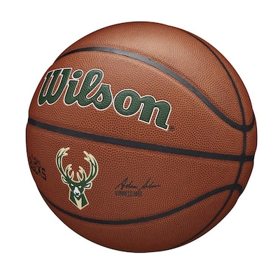 Bola De Basquete Wilson Brasil Nba Team Alliance Milwaukee Bucks N7 - Foto 3
