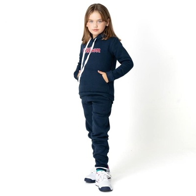 Blusão de Moletom com Capuz Wilson Bold Hoodie - Infantil - Foto 3