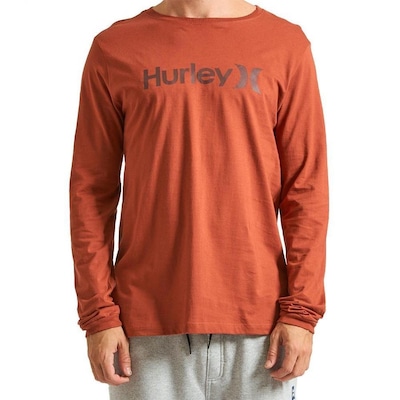Camiseta Manga Longa Hurley O&O Solid - Masculina - Foto 1