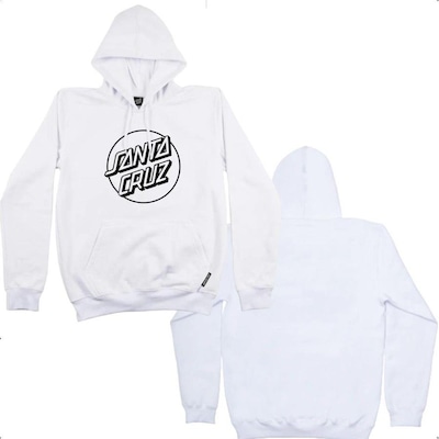 Blusão de Moletom com Capuz Santa Cruz Canguru Opus Dot Front - Masculino - Foto 5