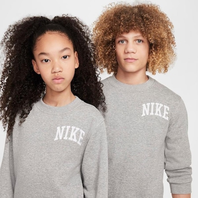 Blusão Nike Sportswear Club Crew - Infantil - Foto 2