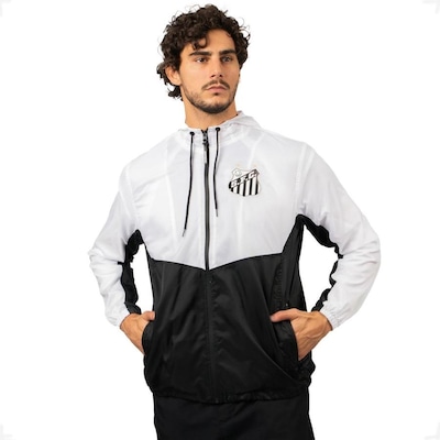 Jaqueta Corta Vento do Santos Oficial Surf Center Nylon - Masculina - Foto 2
