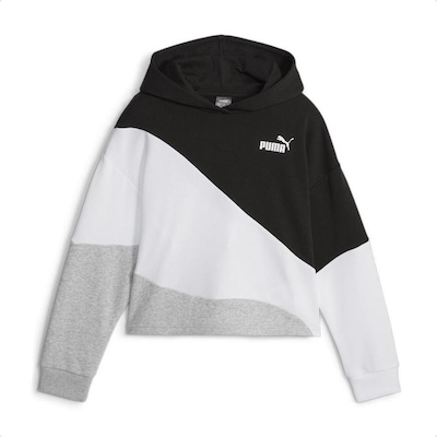 Blusão de Moletom com Capuz Puma Power Cat Hoodie Tr G - Infantil - Foto 3