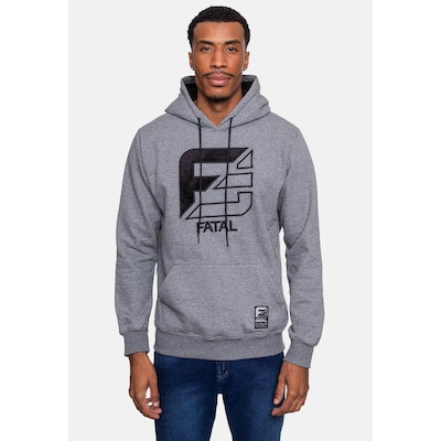 Blusão de Moletom com Capuz Fatal Fechado Skin - Masculino - Foto 1