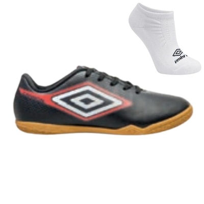 Kit Chuteira Futsal Umbro Cannon Jr e Meia - Infantil - Foto 1