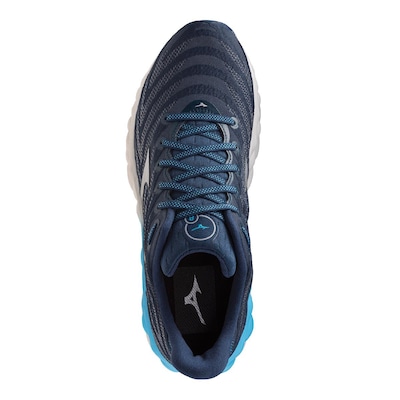 Tênis Mizuno Wave Sky 8 - Masculino - Marinho-Branco - Foto 3