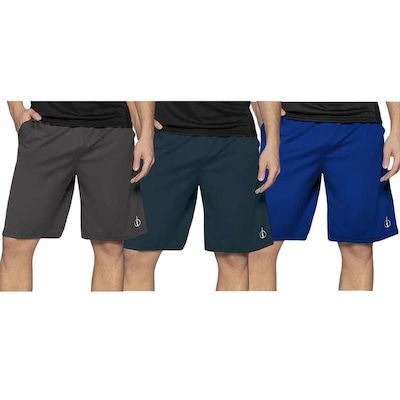 Bermuda Selene Dry Sport - 3 Unidades - Masculina - Foto 1