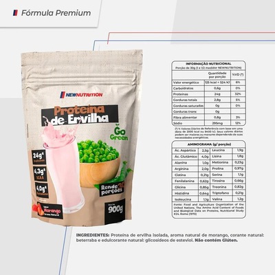 Proteína De Ervilha Newnutrition 900G - Foto 2