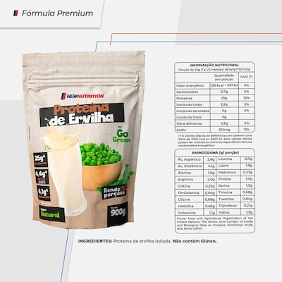 Proteína De Ervilha Newnutrition 900G - Foto 6