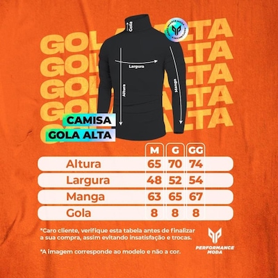 Camiseta Performance Wear Gola Alta Térmica Uv - 2 Unidades - Masculina - Foto 5