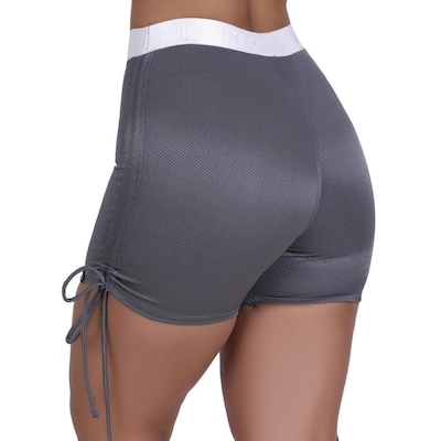 Shorts Orbis Fitness Cintura Alta Regulagem Lateral - Feminino - Foto 5