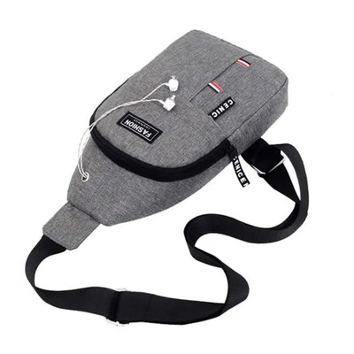 Mochila Bolsa Pochete Bolsinha Transversal Moto Camping com Sáida para Fone - Foto 2
