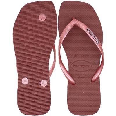 Chinelo Havaianas Slim Square Logo Metallic - Feminino - Foto 3