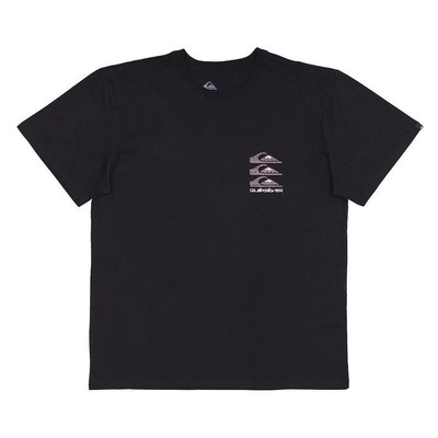 Camiseta Quiksilver Vertical Logos Plus Size - Masculina - Foto 1