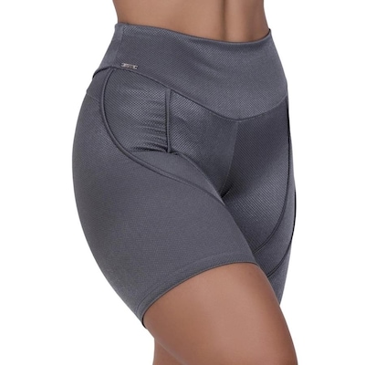 Bermuda Orbis Fitness Recortes Fio Brilhante - Feminina - Foto 3