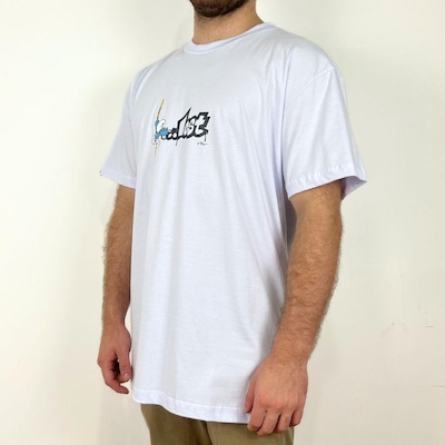 Camiseta Lost Smurfs Box Fit Pixador - Masculina - Foto 3