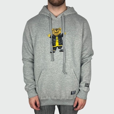 Blusão Grizzly My Paraskate Bear Hoodie Heather - Masculino - Foto 1