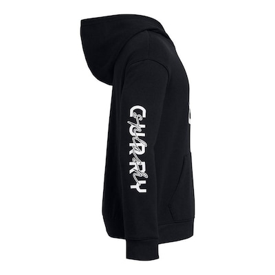 Blusão de Moletom com Capuz Under Armour Curry Splash Hoodie - Infantil - Foto 3