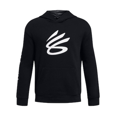 Blusão de Moletom com Capuz Under Armour Curry Splash Hoodie - Infantil - Foto 1