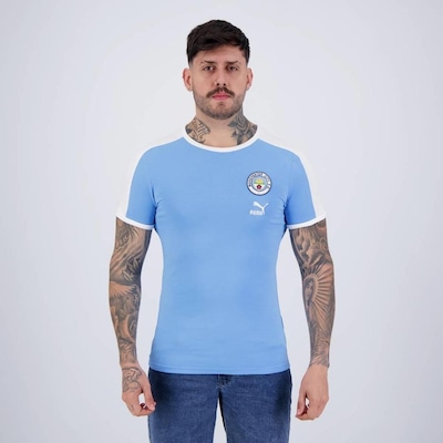Camisa Manchester City Puma Ftbl Heritage - Masculina - Foto 1