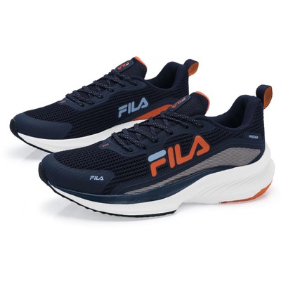 Tênis Fila Prisma Marinho Azul e Laranja - Foto 2