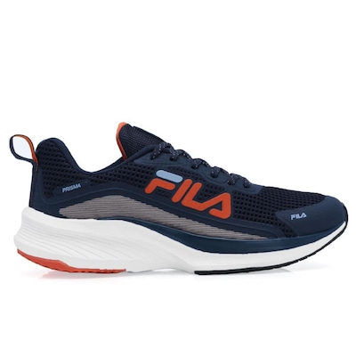 Tênis Fila Prisma Marinho Azul e Laranja - Foto 1