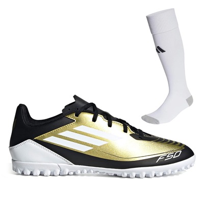 Kit Chuteira Society adidas F50 Club Messi + Meião Milano 23 - Adulto - Foto 1