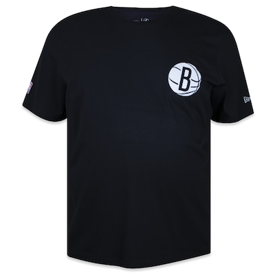 Camiseta New Era Plus Size Regular Nba Brooklyn Nets - Masculina - Foto 1